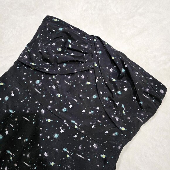 BCBGGeneration Strapless Galaxy Print Dress – Butterfly Front – Size 8 – NWOT - Picture 8 of 11